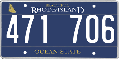RI license plate 471706