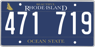 RI license plate 471719