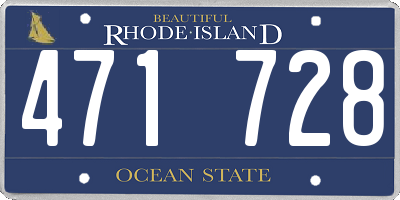 RI license plate 471728