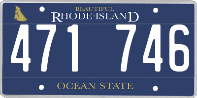 RI license plate 471746