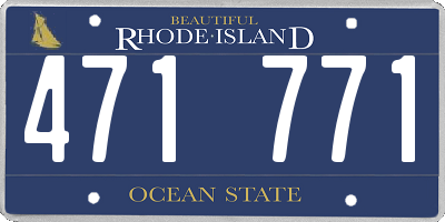 RI license plate 471771