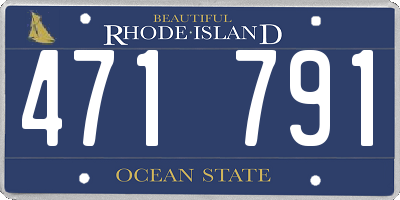 RI license plate 471791