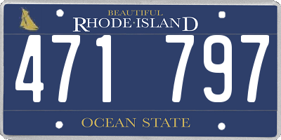 RI license plate 471797