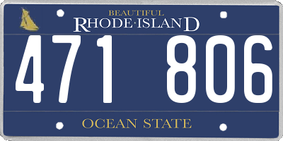 RI license plate 471806