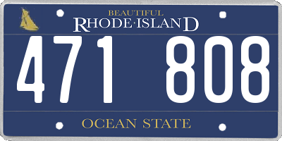 RI license plate 471808