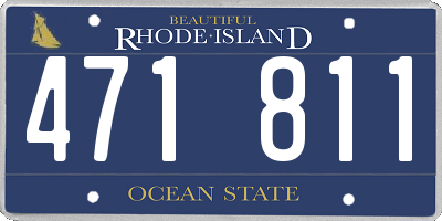 RI license plate 471811