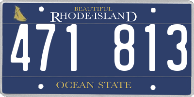 RI license plate 471813