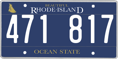 RI license plate 471817