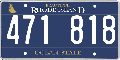 RI license plate 471818