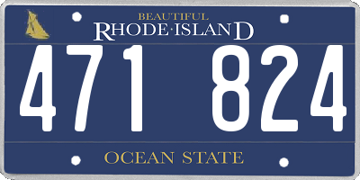 RI license plate 471824