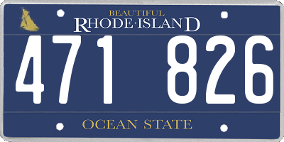 RI license plate 471826