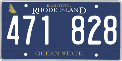 RI license plate 471828