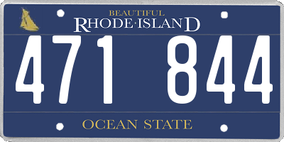 RI license plate 471844