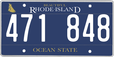 RI license plate 471848