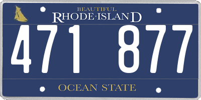 RI license plate 471877