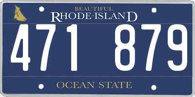 RI license plate 471879
