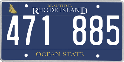 RI license plate 471885