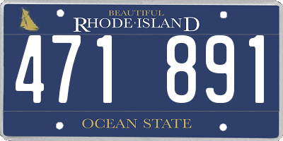 RI license plate 471891