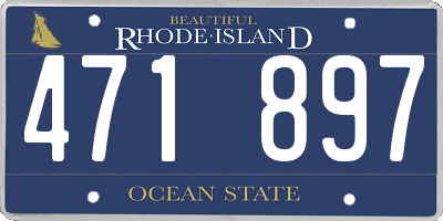 RI license plate 471897