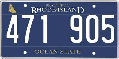 RI license plate 471905