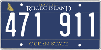 RI license plate 471911