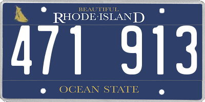 RI license plate 471913