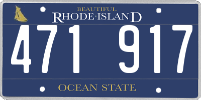 RI license plate 471917