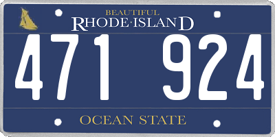 RI license plate 471924