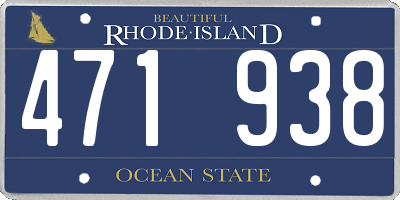 RI license plate 471938