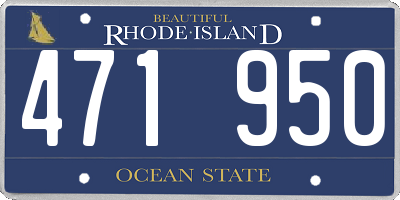 RI license plate 471950
