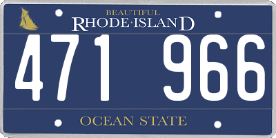 RI license plate 471966