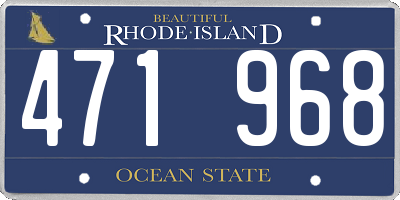 RI license plate 471968