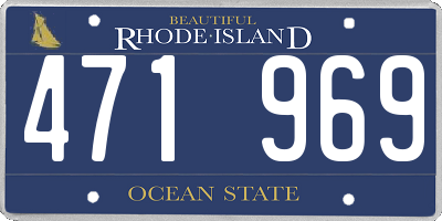 RI license plate 471969