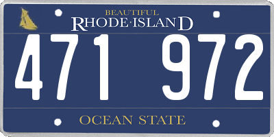 RI license plate 471972