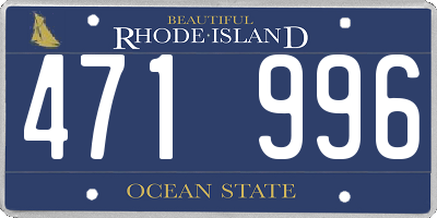 RI license plate 471996