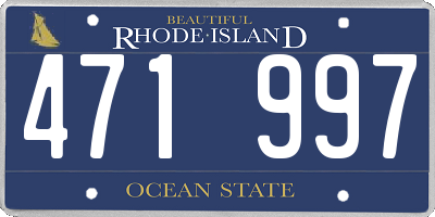 RI license plate 471997
