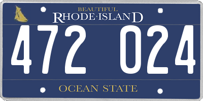 RI license plate 472024
