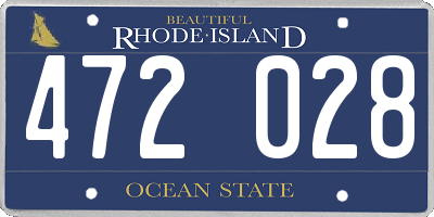 RI license plate 472028