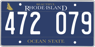 RI license plate 472079