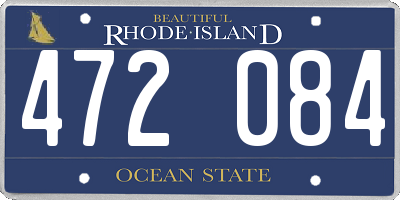 RI license plate 472084