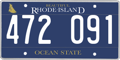 RI license plate 472091