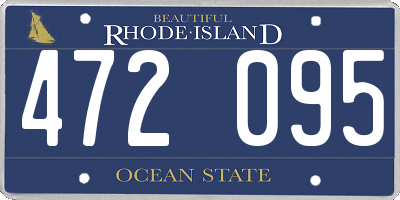 RI license plate 472095