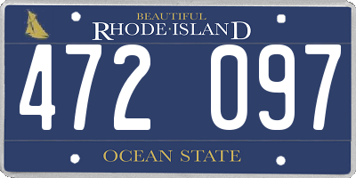 RI license plate 472097