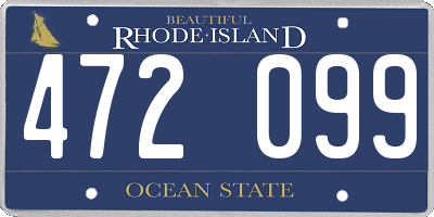 RI license plate 472099
