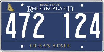RI license plate 472124