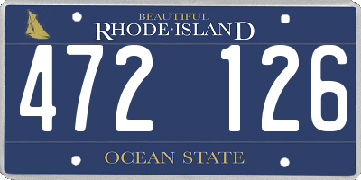RI license plate 472126