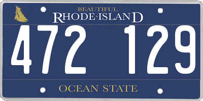 RI license plate 472129