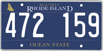 RI license plate 472159
