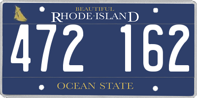 RI license plate 472162