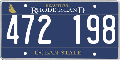 RI license plate 472198